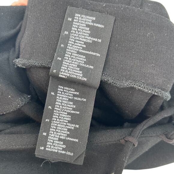 & Other Stories Tailored Jumpsuit Lace-Up Neckline Short Sleeve Black Size US 4 - Picture 11 of 12